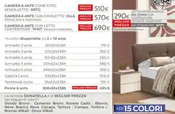Mondo Convenienza Letto matrimoniale big town con contenitore offerta