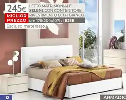 Mondo Convenienza Letto matrimoniale selene con contenitore offerta