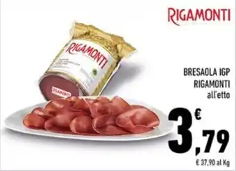 Conad Margherita Bresaola IGP Rigamonti offerta
