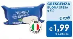 MD Discount Crescenza Buona Spesa offerta