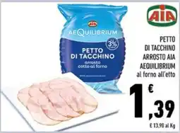 Conad Margherita PETTO DI TACCHINO AIA AEQUILIBRIUM offerta
