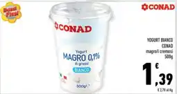 Conad Margherita Yogurt MAGRO 0,1% BIANCO offerta
