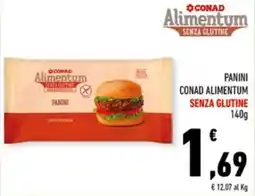 Conad Margherita CONAD Alimentum PANINI SENZA GLUTINE offerta