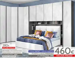Mondo Convenienza LETTO MATRIMONIALE BIG TOWN CON CONTENITORE offerta