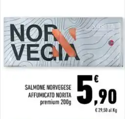 Conad Margherita Salmone Norvegese Affumicato Norita premium offerta
