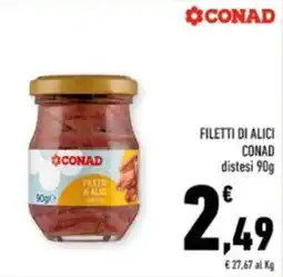 Conad Margherita Filetti di Alici CONAD offerta