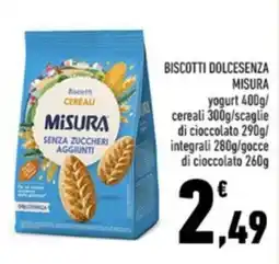 Conad Margherita Biscotti Cereali Misura offerta