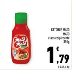 Conad Margherita Ketchup Mato Mato classico offerta