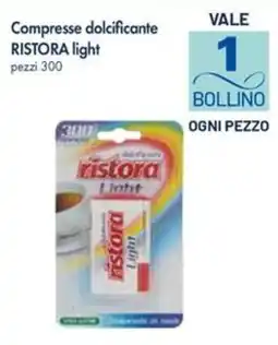 Galassia Comprese dolcificante RISTORA light offerta