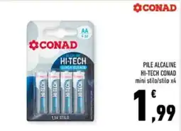 Conad Margherita PILE ALCALINE HI-TECH CONAD offerta