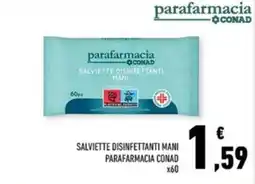 Conad Margherita Salviette disinfettanti mani Parafarmacia Conad offerta