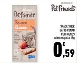 Conad Margherita Petfriends SNACK con SALMONE offerta