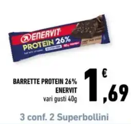 Conad Margherita Barrette Protein 26% Enervit offerta