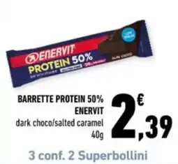 Conad Margherita BARRETTE PROTEIN 50% ENERVIT offerta