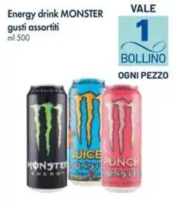 Galassia Energy drink MONSTER gusti assortiti offerta