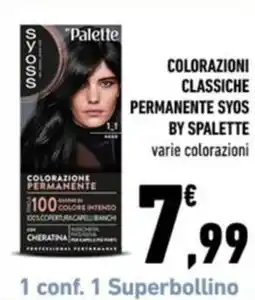 Conad Margherita Colorazioni classiche permanenti Syoss by Palette offerta