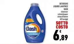 Conad Margherita Detersivo liquido lavatrice Dash classico offerta