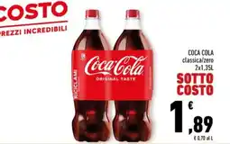 Conad Margherita Coca-Cola classica/zero offerta