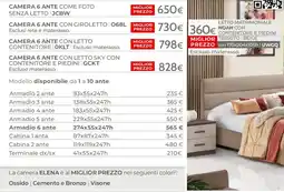 Mondo Convenienza Letto matrimoniale noah con contenitore e piedini offerta