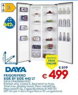 MD Discount Daya frigorifero side by side DFA550NV2XE1 offerta