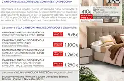 Mondo Convenienza Letto matrimoniale deva con contenitore e piedini offerta