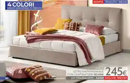 Mondo Convenienza LETTO MATRIMONIALE CON CONTENITORE SELENE offerta