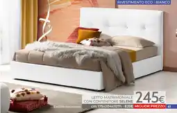 Mondo Convenienza LETTO MATRIMONIALE CON CONTENITORE SELENE offerta