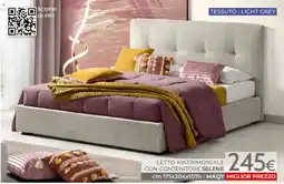 Mondo Convenienza LETTO MATRIMONIALE CON CONTENITORE SELENE offerta