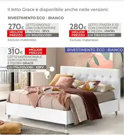 Mondo Convenienza Letto Grace offerta