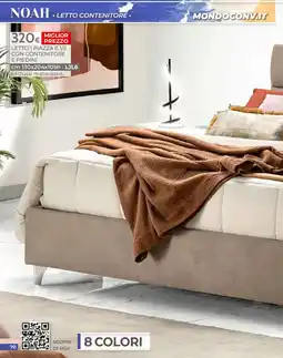Mondo Convenienza Noah letto contenitore offerta