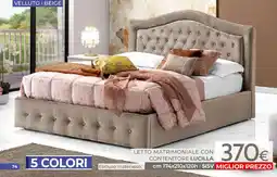 Mondo Convenienza LETTO MATRIMONIALE CON CONTENITORE LUCILLA offerta