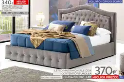 Mondo Convenienza LETTO 1 PIAZZA E 1/2 CON CONTENITORE E PIEDINI | ZBID offerta