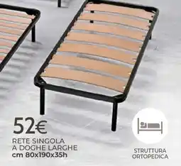 Mondo Convenienza Rete singola a doghe larghe offerta