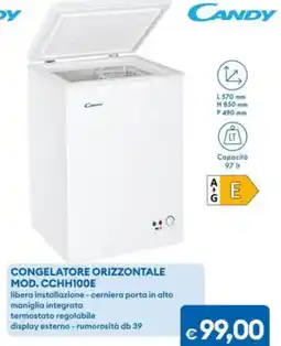 MD Discount Candy congelatore orizzontale mod. CCHH100E offerta