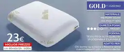 Mondo Convenienza GOLD CUSCINO offerta