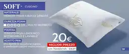 Mondo Convenienza SOFT CUSCINO offerta
