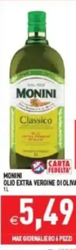 Supermercati Agorà Monini olio extra vergine di oliva offerta