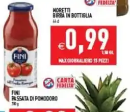 Supermercati Agorà FINI PASSATA DI POMODORO offerta