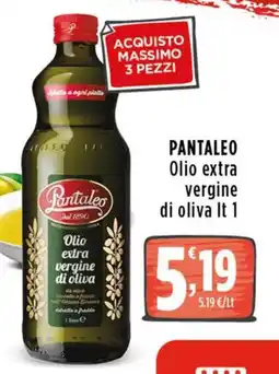Rossotono Carrefour Pantaleo Olio extra vergine di oliva offerta
