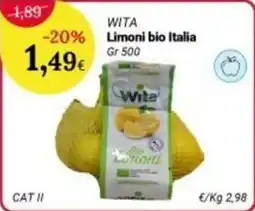 Re Mercato Lucrezia WITA Limoni bio Italia offerta