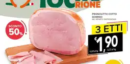 Todis Prosciutto Cotto Domino offerta