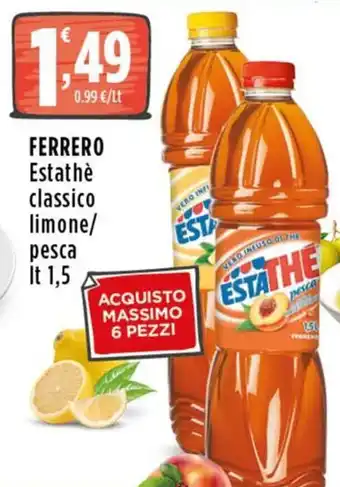 Rossotono Carrefour FERRERO Estathè classico offerta