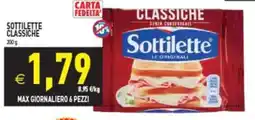 Supermercati Agorà Sottilette classiche offerta