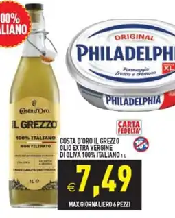 Supermercati Agorà Costa d'Oro Il Grezzo Olio Extra Vergine di Oliva offerta