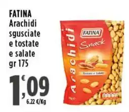 Rossotono Carrefour FATINA Arachidi sgusciate e tostate e salate offerta
