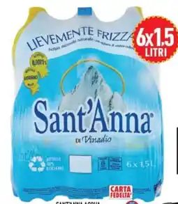 Supermercati Agorà Sant'anna acqua naturale/lievemente frizzante offerta