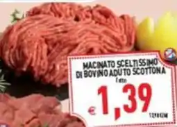 Supermercati Agorà Macinato sceltissimo di bovino adulto scottona offerta