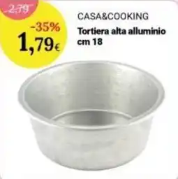 Re Mercato Lucrezia CASA&COOKING Tortiera alta alluminio offerta