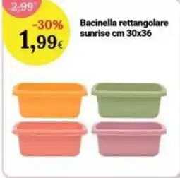 Re Mercato Lucrezia Bacinella rettangolare sunrise offerta