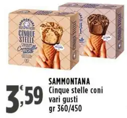 Rossotono Carrefour Sammontana Cinque stelle coni offerta